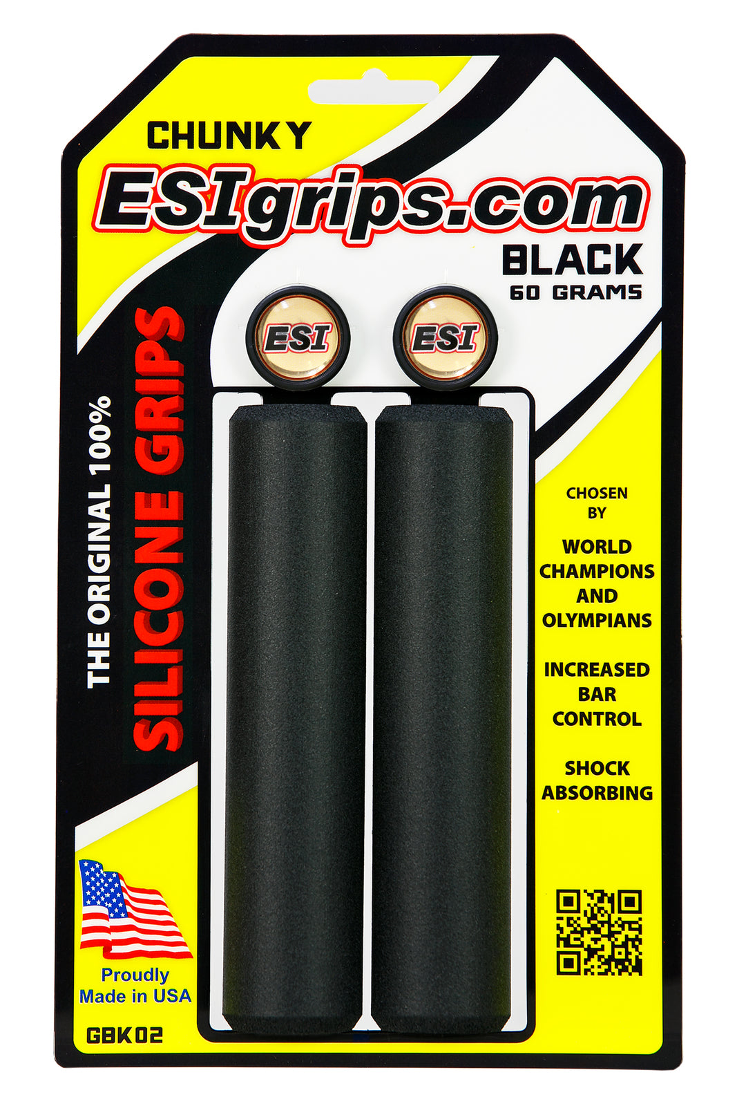 Esi Grips - Scilicone Slide-on - Chunky - Black