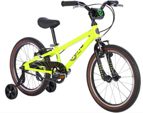 Byk E350 18" - Inc Training Wheels (neon Yellow / Black)