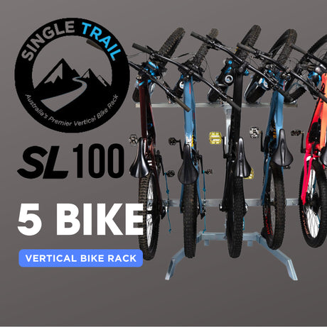 Single Trail Vertical Bike Rack - SL100