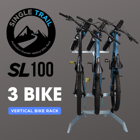 Single Trail Vertical Bike Rack - Sl100 [sz:3 Bike Carrier]