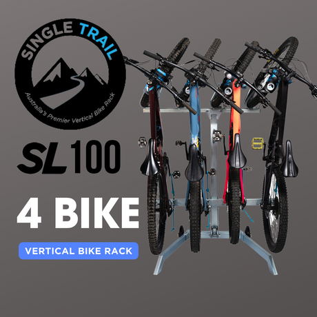 Single Trail Vertical Bike Rack - SL100