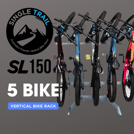 Single Trail Vertical Bike Rack SL150