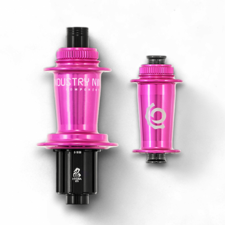 Industry Nine Hydra Mtn Hub Set - 32h Pink Cl - 15mm X 110mm / 12mm X 148mm Rear (sram Xd)