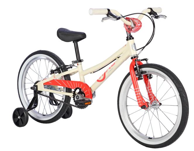 Byk E350 18 Inc Training Wheels white Watermelon Yarra Valley Cycles