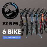 Single Trail Vertical Bike Rack (EZ-RFS) Hitch Mounted