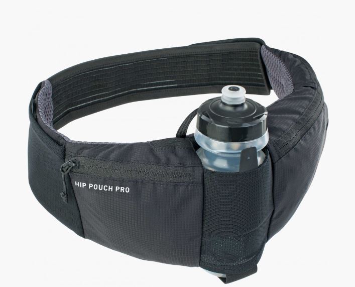 Evoc Hip Pouch Pro 1 + 550ml Drink Bottle- Black