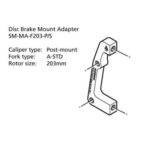 Shimano Disc Brake Adapter - Sm-ma-front 203-ps Adapter 203mm (standard To Post)