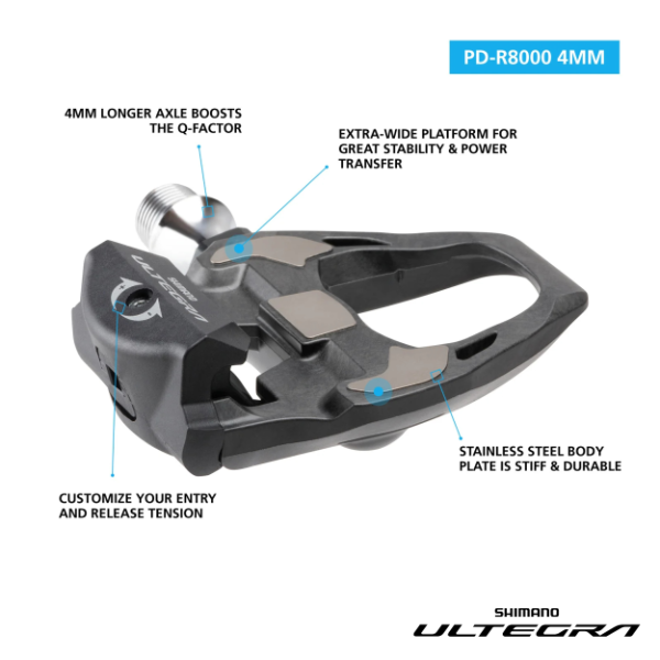 Shimano Pedals - Ultegra Road Spd-sl - Pd-r8000 Pedals