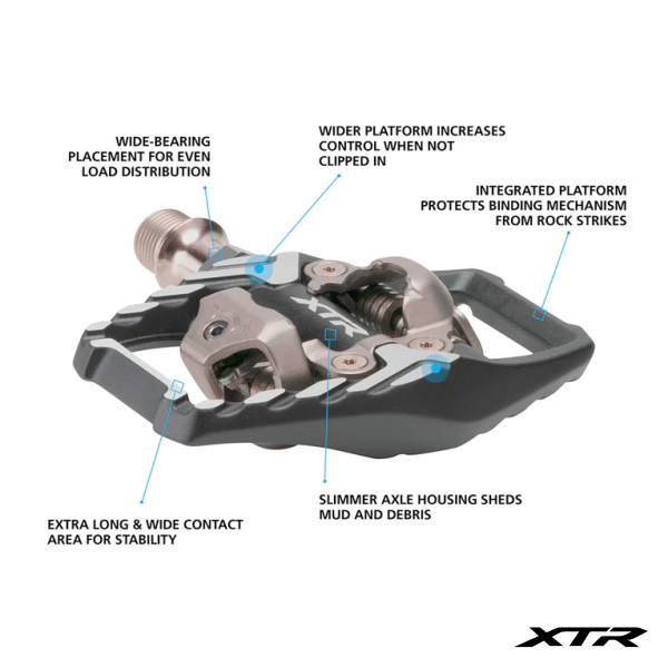 Shimano Pedals - Xtr Trail - Mtb Spd - Pd-m9120