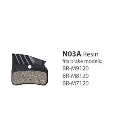 Shimano Disc Brake Pads - Resin W/fin & Spring W Split Pin - Br-m9120