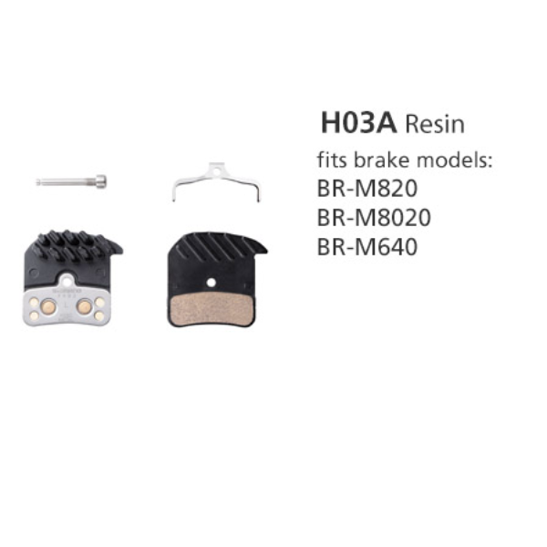 Shimano Brake Pads Bp-h03a-rf Resin Pad W/fin