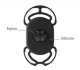 Bone Iphone Holder - Silicone Bike Tie Connect - Garmin Kit - Fits Phone 4.7" To 7.2" Inch - Black