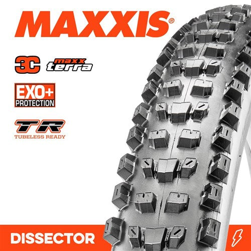 Maxxis Tyre Dissector 27.5" Tubeless Ready [tp:2.60" Exo+ 3c Maxxterra]