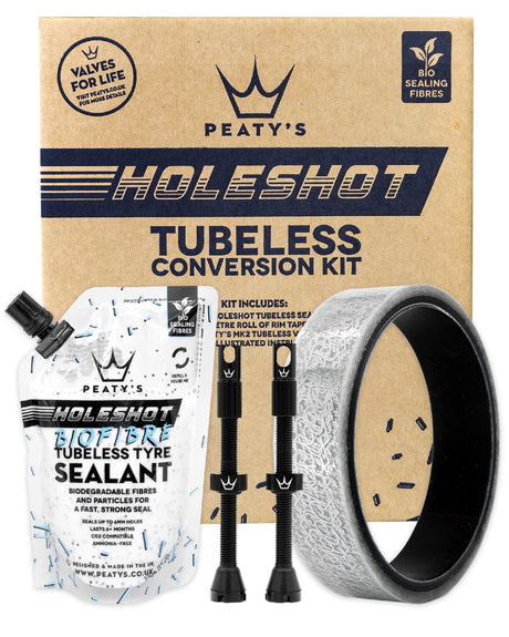 Peatys Holeshot Tubeless Conversion Kit 30mm - Enduro / Dh- Valve Length 42mm