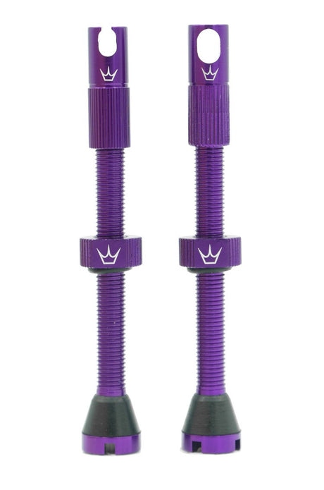 Peatys Chris King - Mk2 Tubeless Valves (pair) 60mm - Violet [cl:violet]