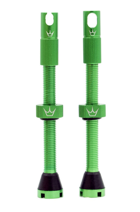 Peatys Chris King - Mk2 Tubeless Valves (pair) 60mm - Emerald [cl:emerald]