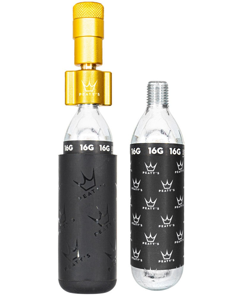 Peatys X Chris King Holeshot Co2 Inflator [cl:gold Sz:16g Co2 (road)]