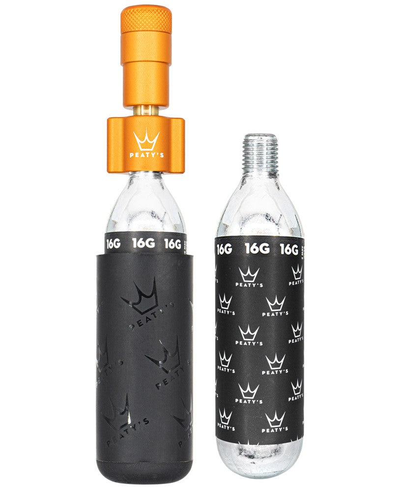 Peatys X Chris King Holeshot Co2 Inflator [cl:mango Sz:16g Co2 (road)]