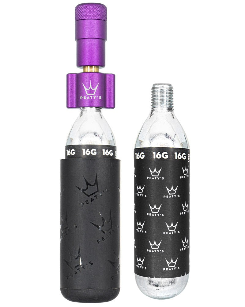 Peatys X Chris King Holeshot Co2 Inflator [cl:violet Sz:16g Co2 (road)]