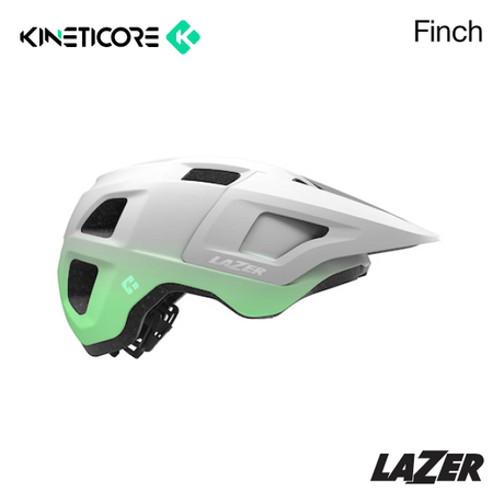 Lazer Helmet - Finch Kineticore - Youth Uni Size (50-56cm) [cl:white / Mint]