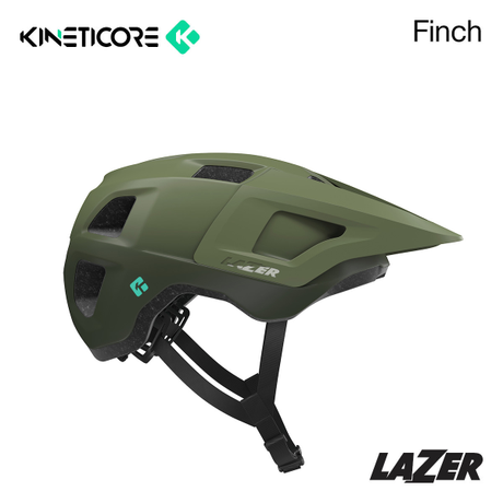 Lazer Helmet - Finch Kineticore - Youth Uni Size (50-56cm) [cl:matte Fern Green]