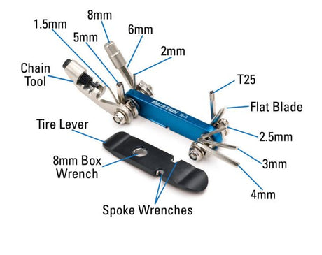 Park Tool Multi  Tool I-beam Fold Up With Chain Tool - Ib-3