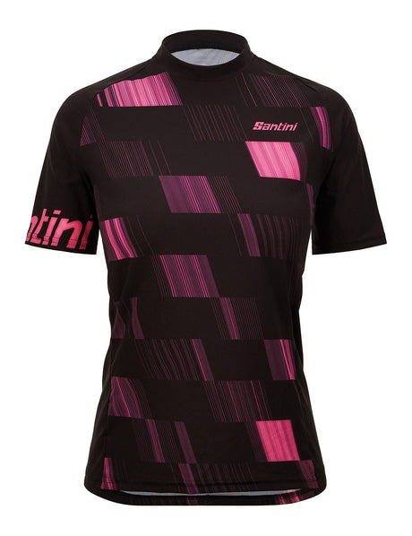 Santini - Fibra Womans Gravel/mtb Jersey Black / Pink [sz:large]