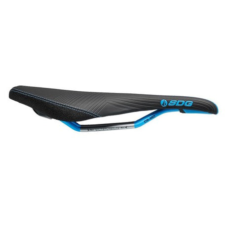 Sdg Saddle - Duster Mountain - Cro-mo Rail Performance - Black / Cyan