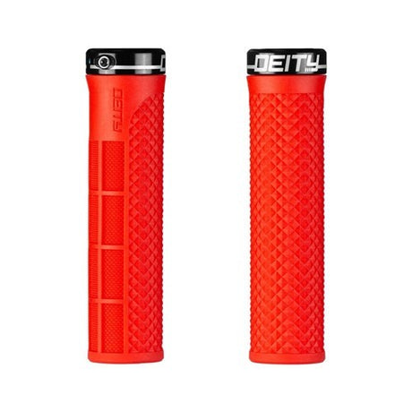 Deity Grips - Lockjaw Lock-on (132mm X 32mm) [cl:red]