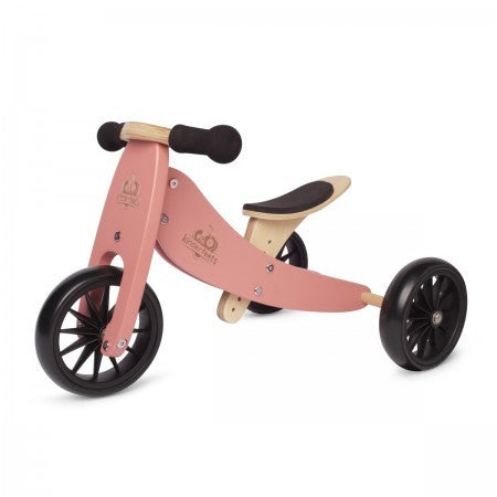 Kinderfeets Tiny Tot - 2 In 1 Trike To Balance Bike - Colour Coral