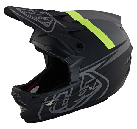 Tld 2022 D3 Fiberlite Full Face Helmet Slant Gray [sz:large]