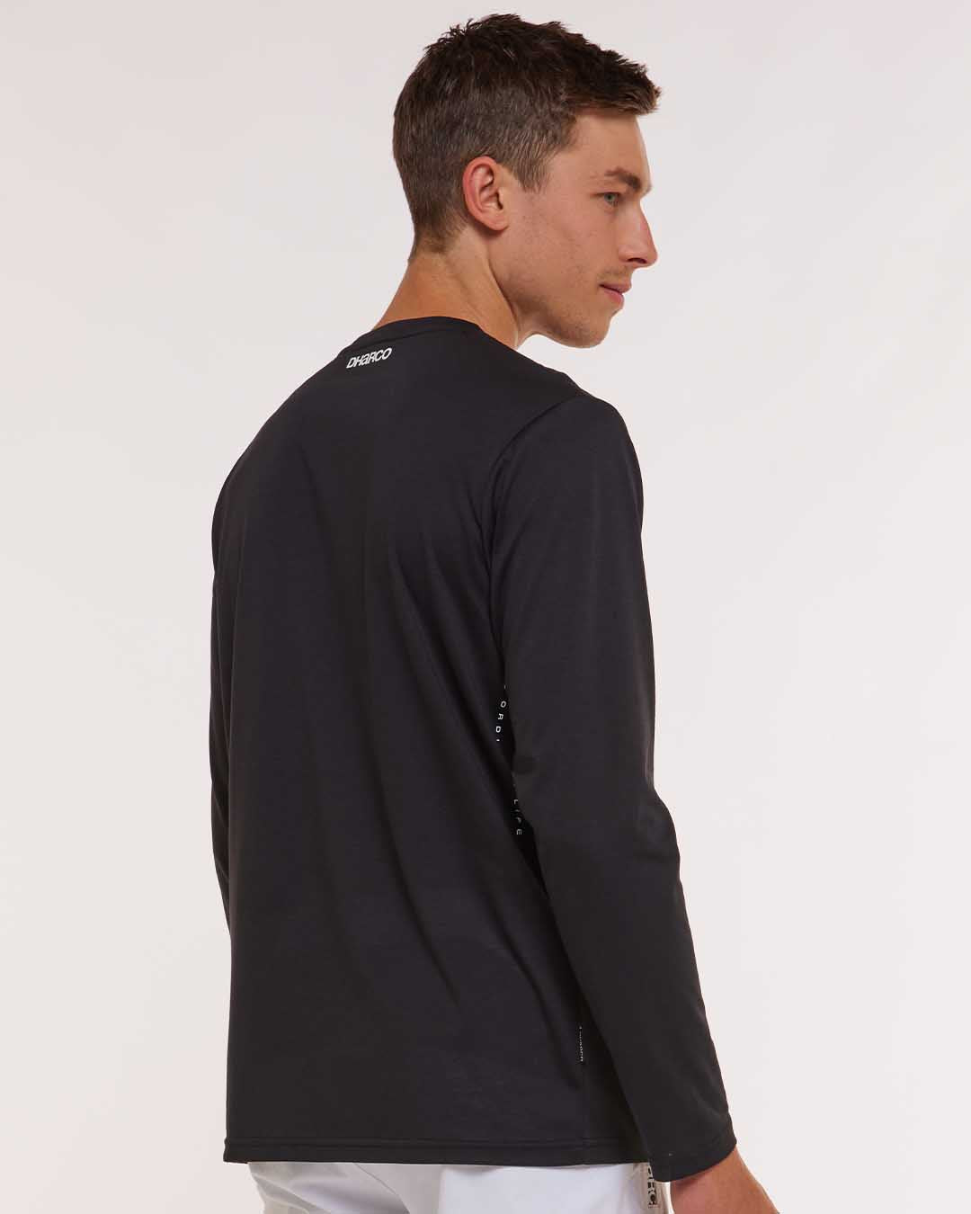 Dharco Mens Long Sleeve Tech Tee | Stealth [sz:large]