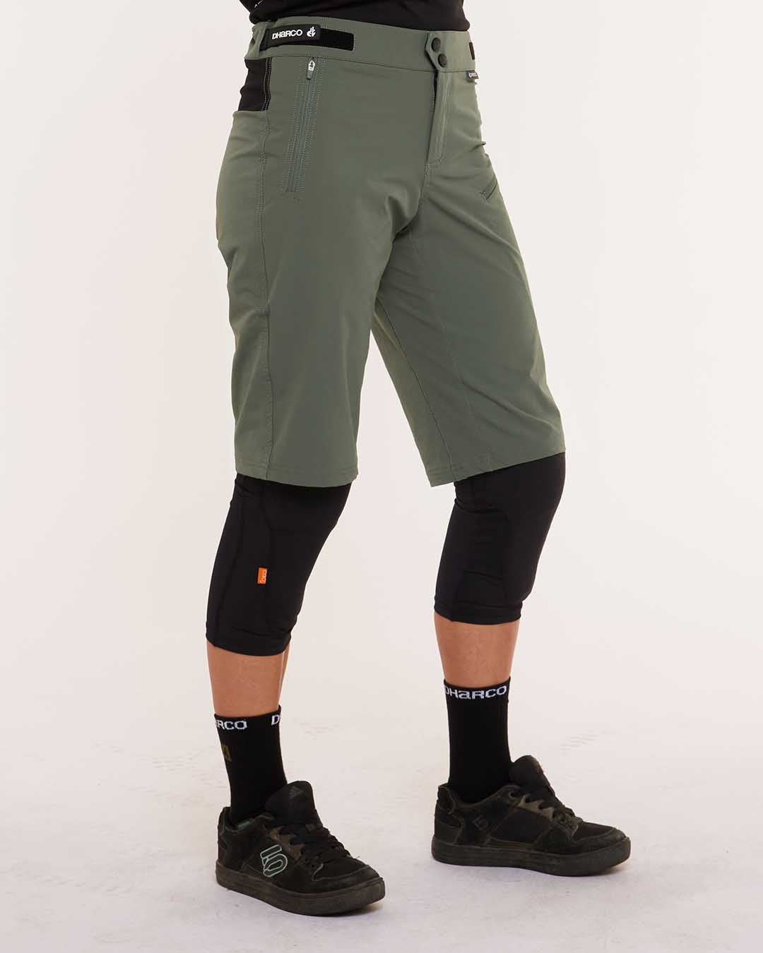 Dharco Womens Gravity Shorts | Gorilla Green [sz:large]