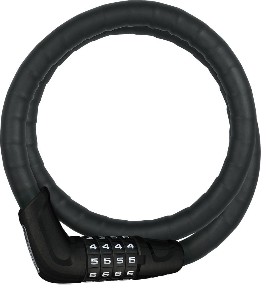 Abus Tresor 6615c Combo - 85cm X 15mm Scmu Black 85cm Combo