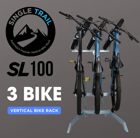 Single Trail Vertical Bike Rack - SL100