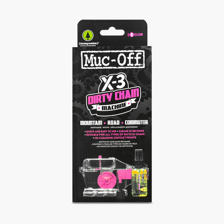 Muc-off Chain Cleaner Tool - Dirty Chain X-3 (inc 75ml Drivetrain Cleaner)