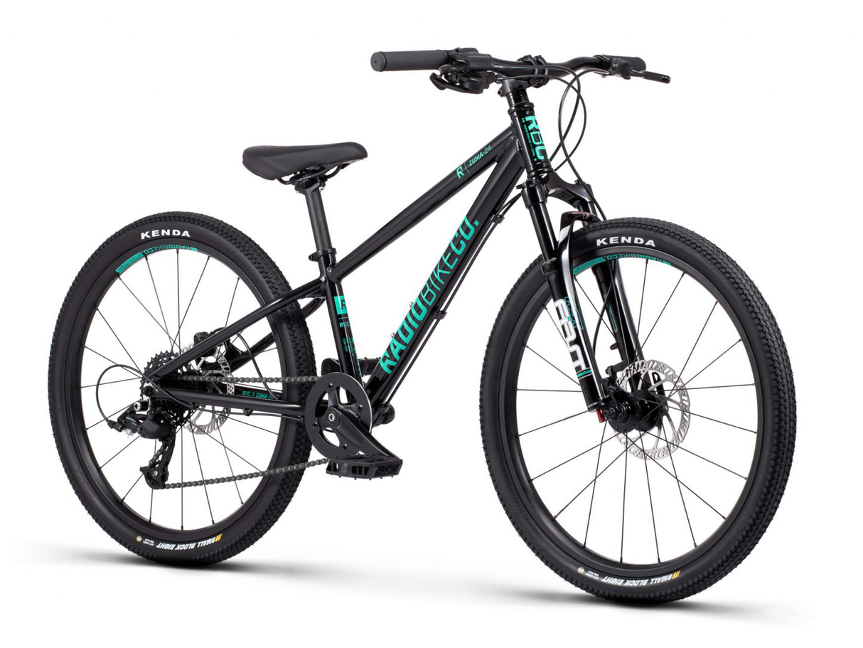 Radio Zuma - 24" Kids Mtb - Inc Front Suspension - Gloss Black