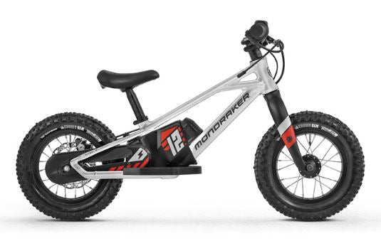 Mondraker 2022 Grommy Electric Balance Bike - 12" (silver / Red)