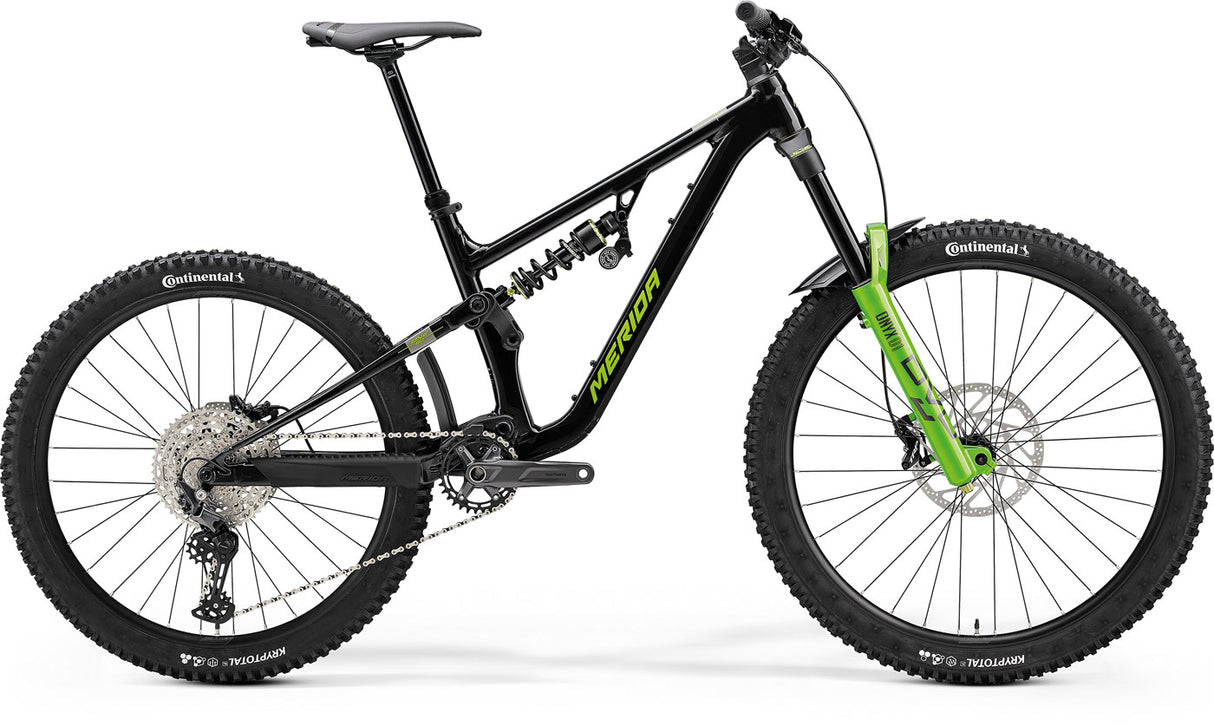 Merida 2024 One Sixty Fr 600 - Metallic Black (grey/green) - X-Small