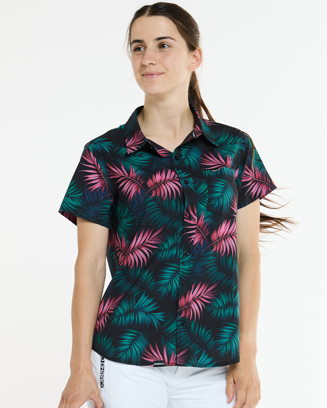 Dharco Womens Tech Party Shirt | Dark Fern